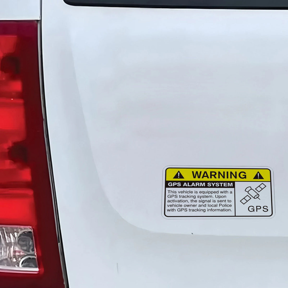 2x Car Stickers Warning GPS Tracking Decal Auto Anti-theft Alarm System Graphic Waterproof