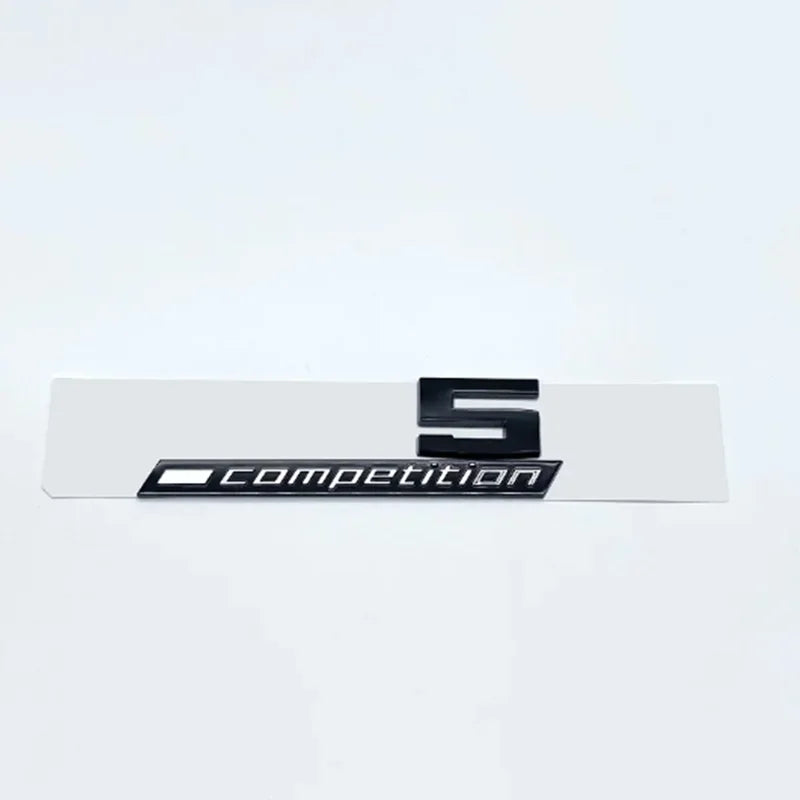 Giossy Black 3D ABS COMPETITION ABS Emblem Thunder Edition For BMW M1 M2 M3 M4 M5 M6 M8 Car Trunk Badge Sticker