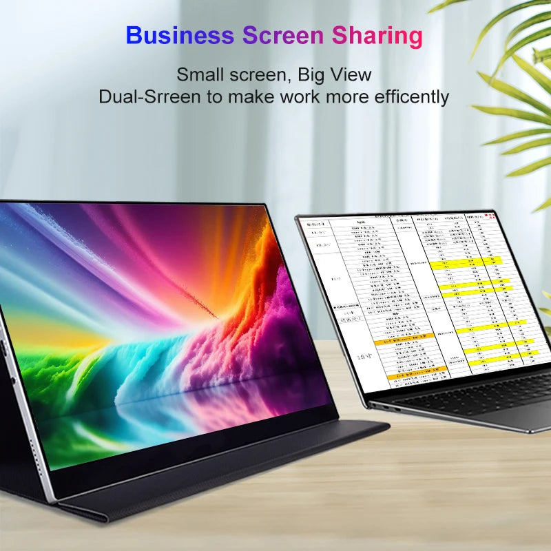 LANLIPU 16inch Portable Monitor 2560x1600 100%sRGB Gaming Display Extension For PS4/5/Steam/Deck/Switch/PC/Mac/Phone/TV Box
