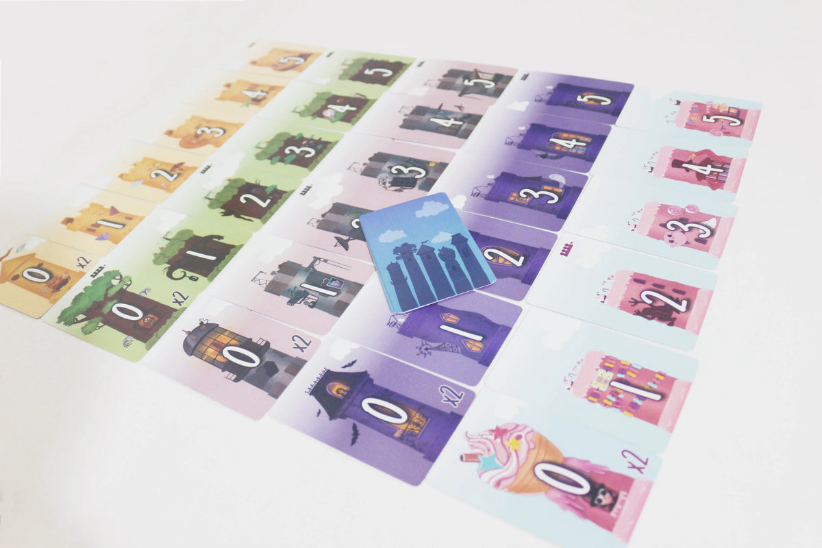 5 Towers Board Game 2-6 Players Fast paced card game, Funny Strategy Game