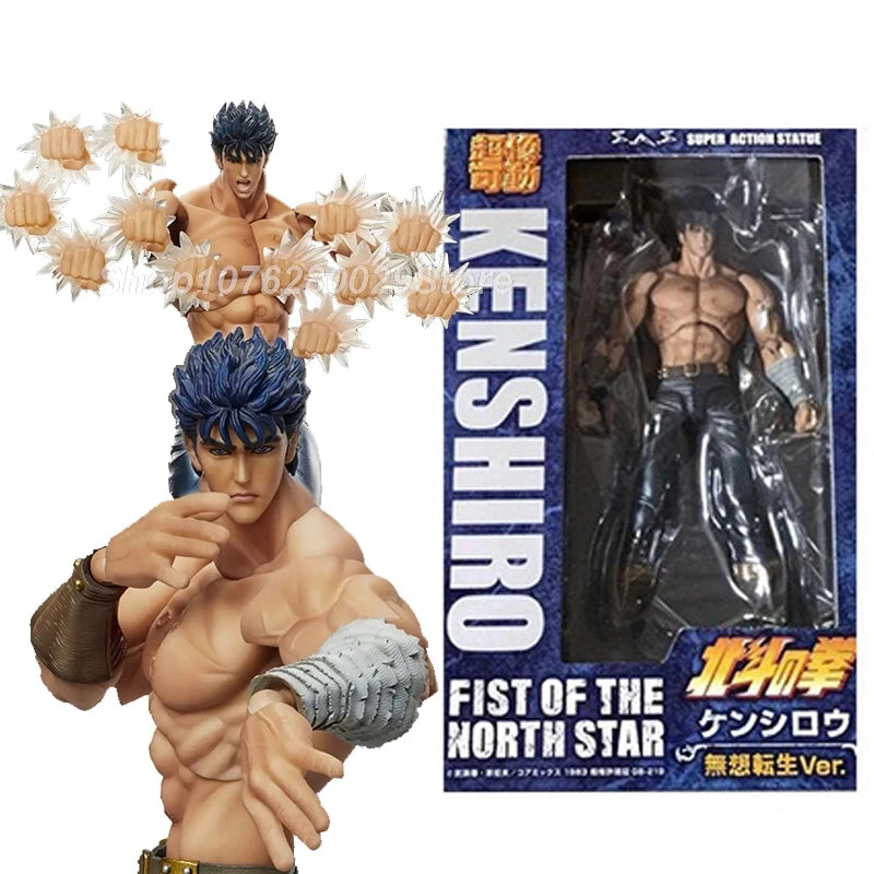 17cm Hokuto No Ken Kenshiro Figure Fist Of The North Star Bizarre Adventure Anime Action Figure Jotaro Kujo Collection Model Toy