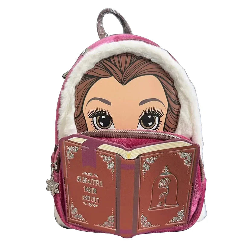 15 Styles Loungefly Disney Princess Series Manga Style Animated Collage Collection Mini Backpack