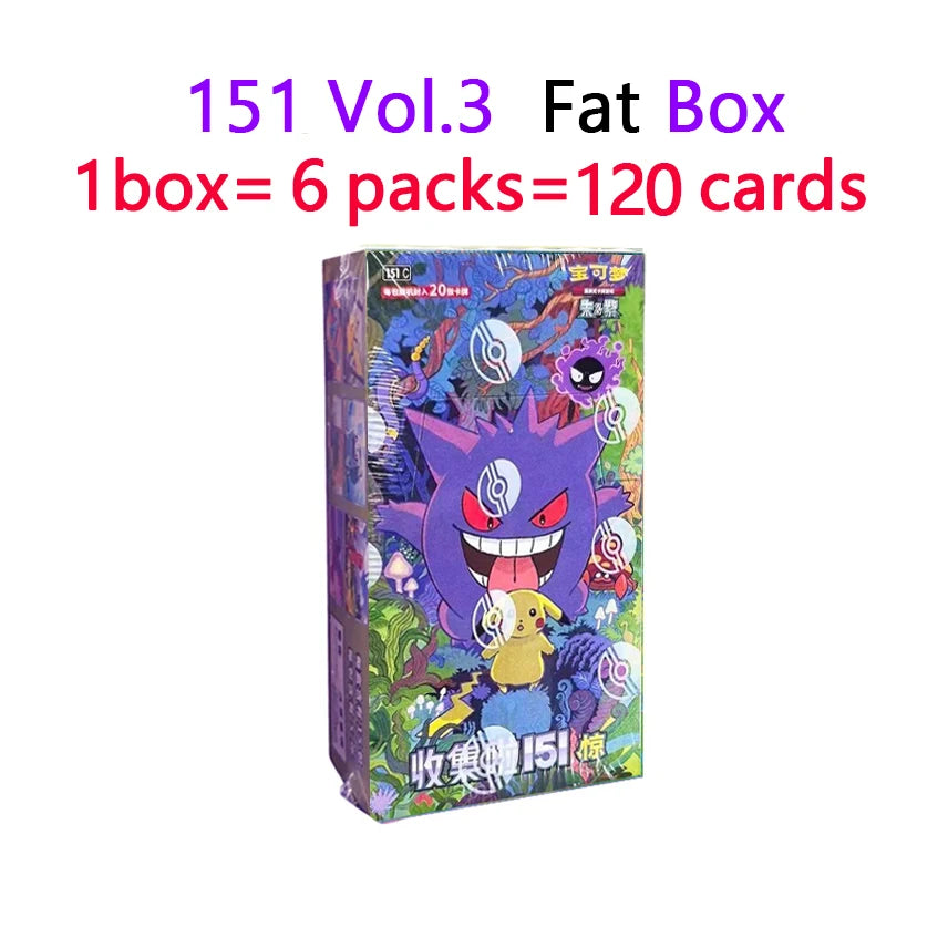 100% Original Genuine Pokemon Trading PTCG Cards Collected 151 Vol.3 Gengar 151 Coin Set Collect Card Book Child Collection Gift