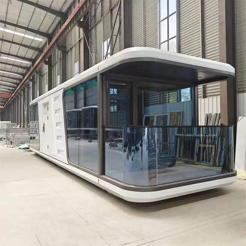 Customized Size Prefabricated Aluminum Alloy Capsule Hotel House Tony Space Vacation Project Chinese Design Container Houses