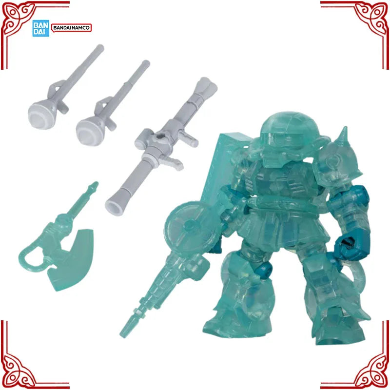 In Stock Genuine Bandai Gundam Model Kit Zaku RX-78 Hatsune Miku Color Ver Gashapon Anime Action Figure Collection Model Toys