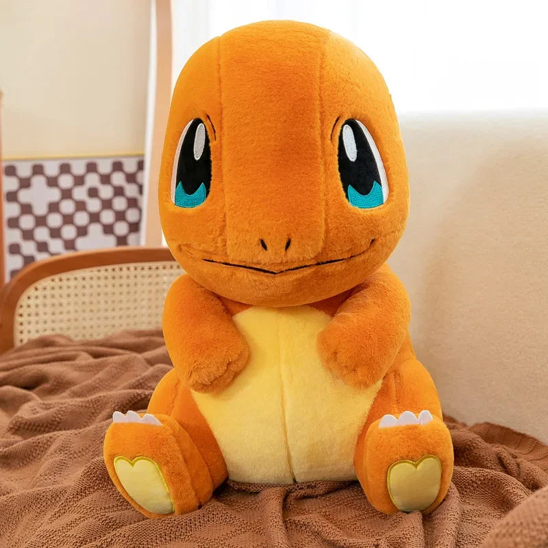 35-80cm Large Plush Toys Charmander Charizard Anime Doll Shell Holster Rabbit Stuffed Plushie Semi Finished Product Giant Plush