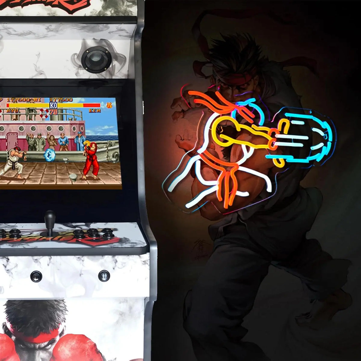 Game Fighter Neon Sign Dimmable Neon Lights for Boys Room Gameroom Bedroom Man Cave Party Decor Aesthetics Draw Birthday Gifts