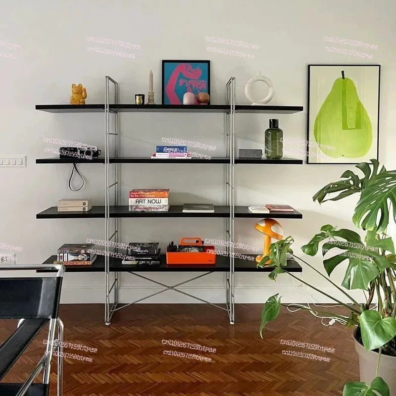 Simple Storage Rack Retro Decorative Wall Display Rack BracketOnly Bracket Excluding Wooden Nordic Vertical Cabinet Multi-layer