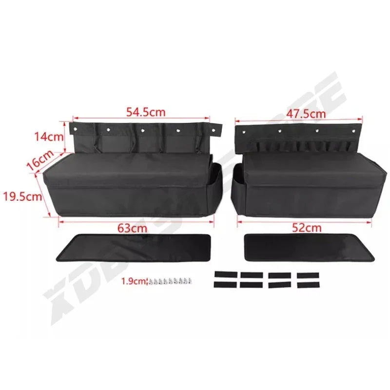 Rear Trunk Side Storage Bag Cargo Tools Organizer Interior Accessories for Suzuki Jimny 3 Door Only 2019 2020 2021 2024 2025