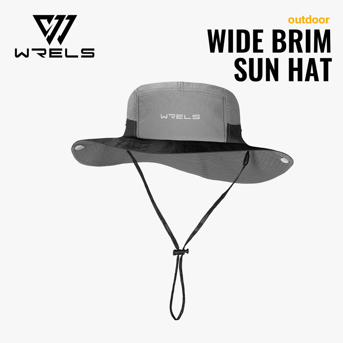 WRELS Bucket Hat UPF 50+ UV Protection Wide Brim Boonie Hat Summer Breathable Foldable Safari Fishing Hiking Sport Hat Men Women