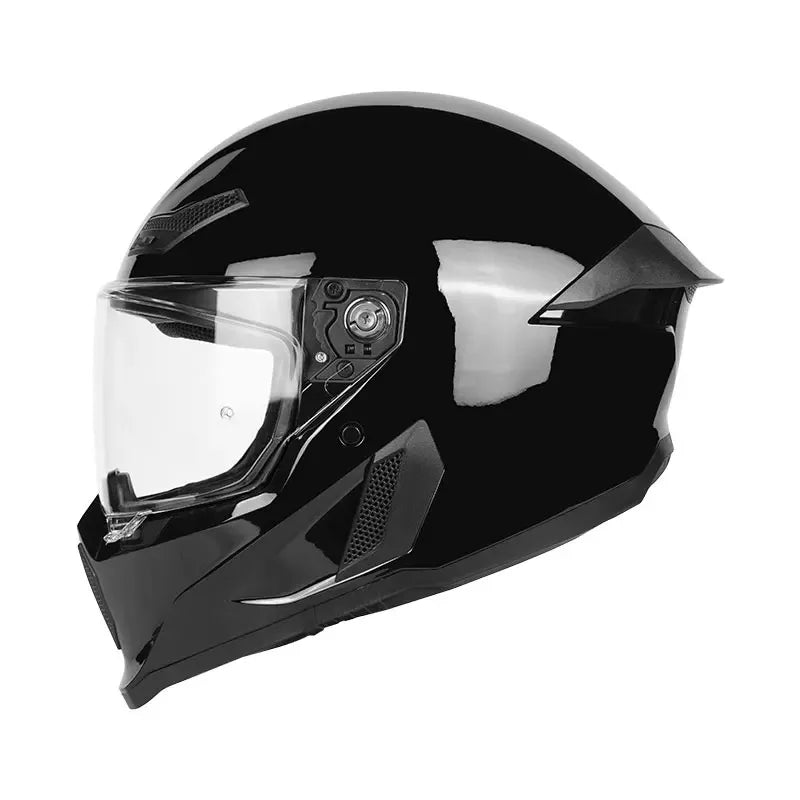 DOT Approved Wolf Print Full Face Helmet ABS Wear-resistant Windproof Motorcycle Helmet Adult Men Women Road Bike Cascos Para M