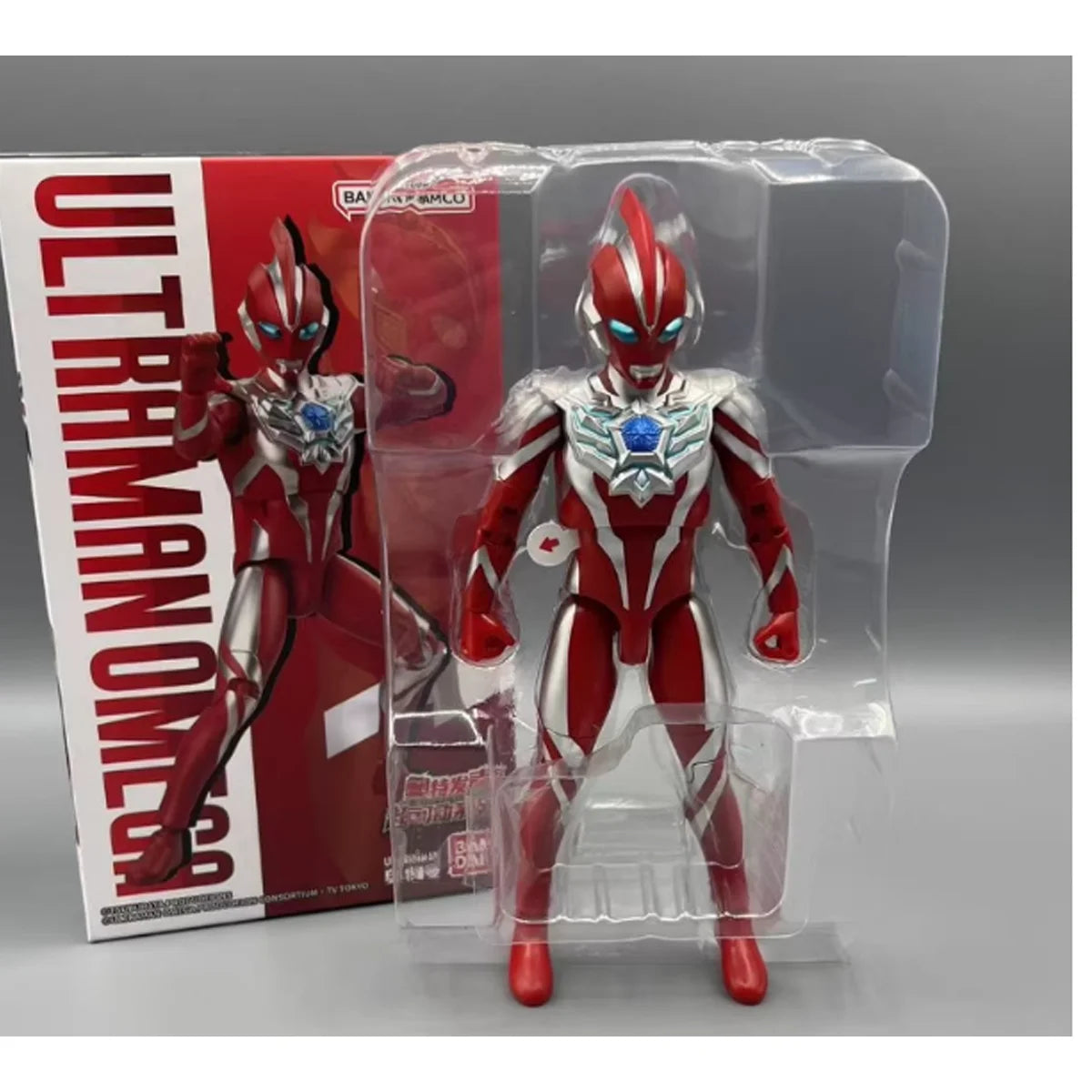 Bandai Original Ultraman Omega Three Forms DX White Tiger Set White Tiger Blue Dragon Armor Anime Action Figures for Kids Gifts