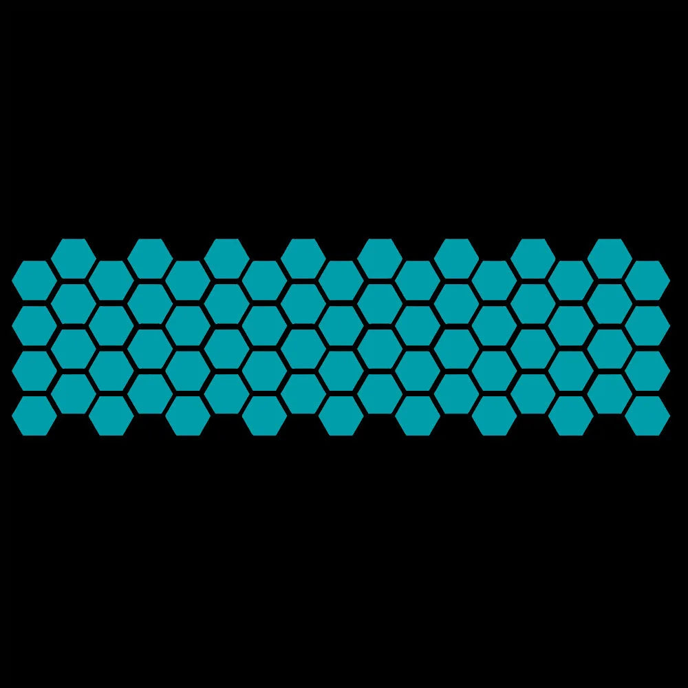 Honeycomb Pattern Waistline Sticker Modification Car Side Skirt Sticker Universal Body Decoration Side Door Sticker.