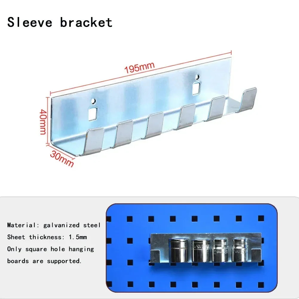 Wrench Organizer Tray Drill Angle Grinder Socket Storage Rack Holder Wall-Mounted Hardware Tool Bracket Hanging Board