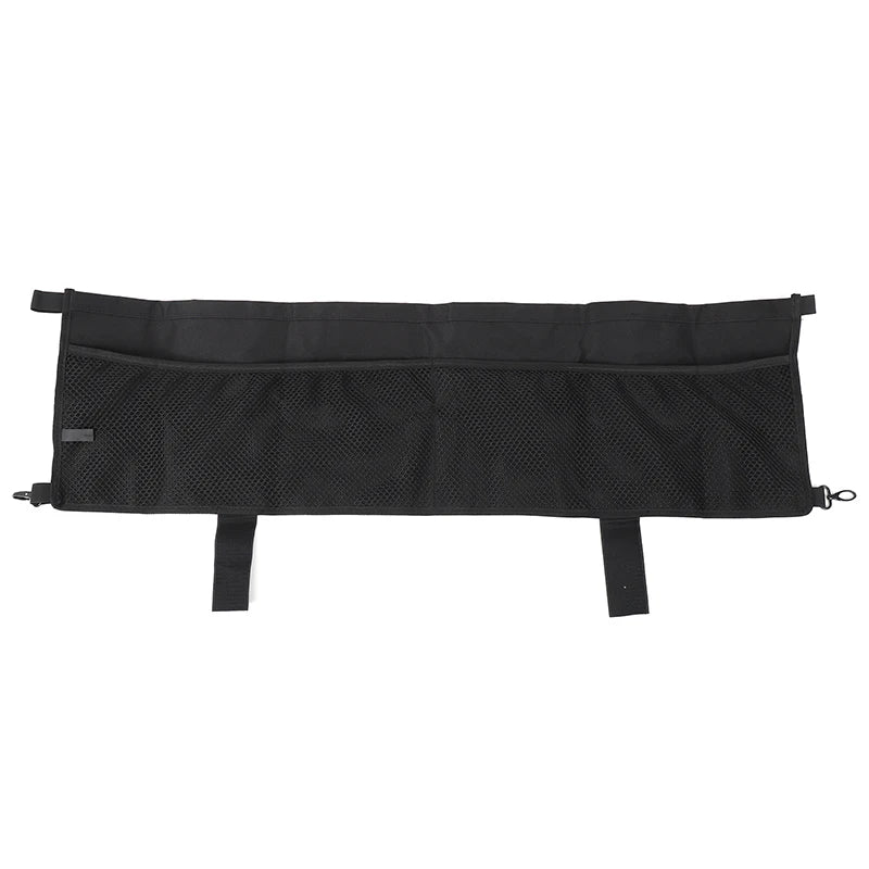 For Toyota Cruiser Prado 2024+ Car Back Rear Mesh Trunk Seat Elastic String Net Magic Sticker Universal Storage Bag Pocket Cage