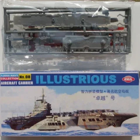 1/2000 Warship Assembly Model 4D Aircraft Carrier Cruiser HOOD MISSOURI Plastic Kit Toy for Children