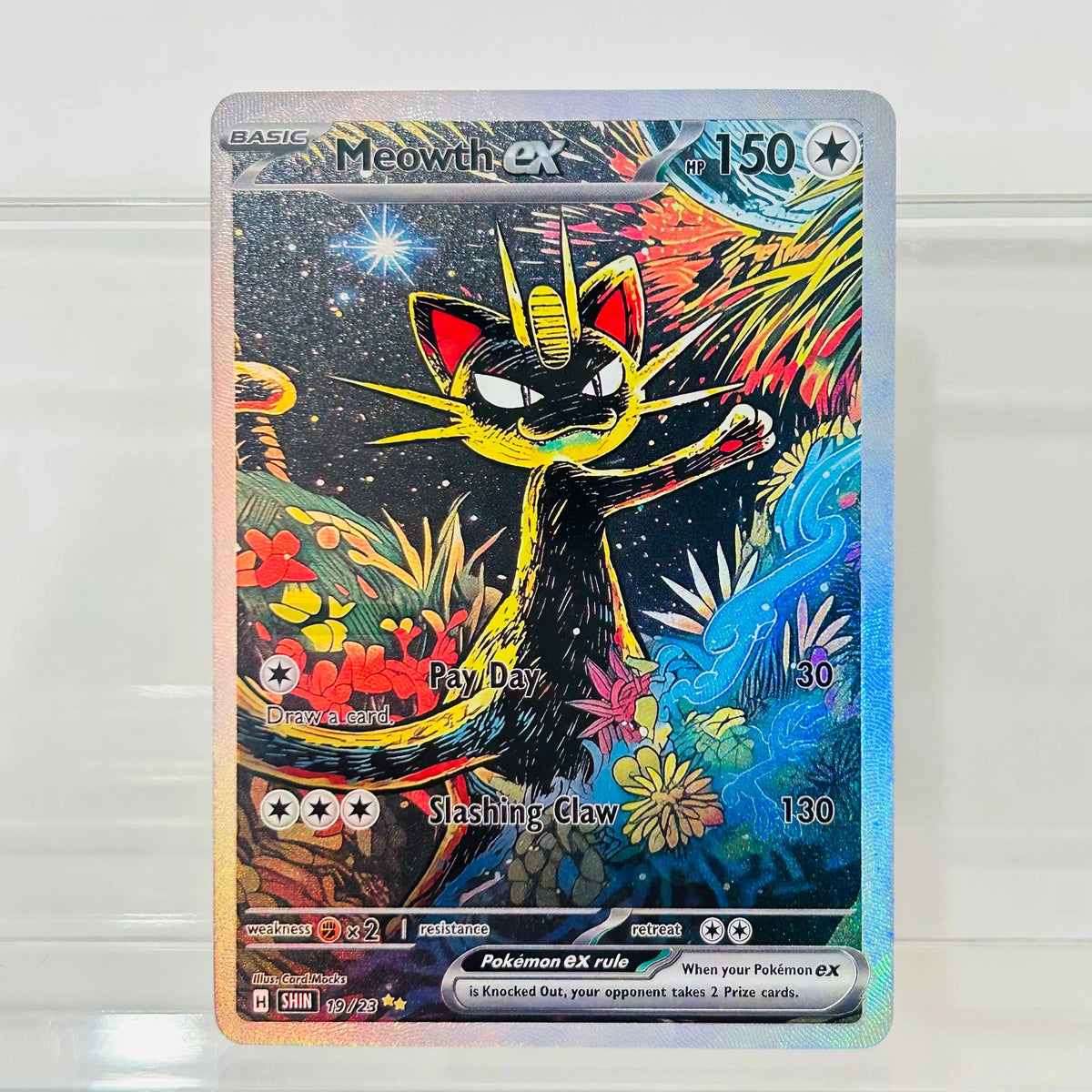 Shining Charizard 17/23 EN Version DIY Holographic Foil Texture Card, Perfect Condition Premium Anime Collection Card