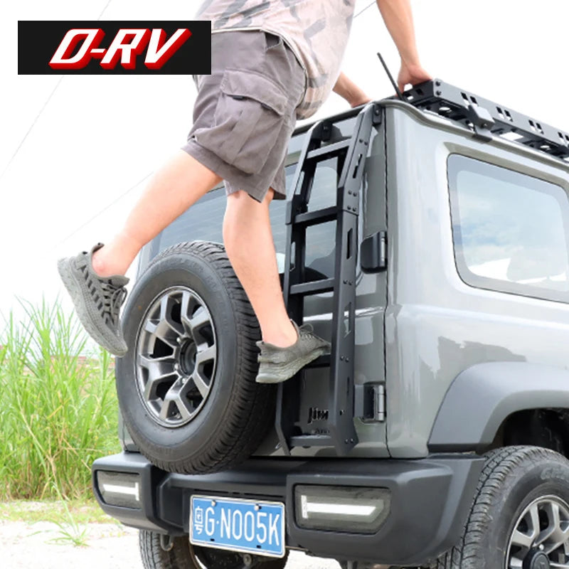 Off-Road 4x4 Accessories Detachable Aluminu Tailgate Climbing Ladder For Suzuki Jimny JB74 2019 2025 Exterior Accessories