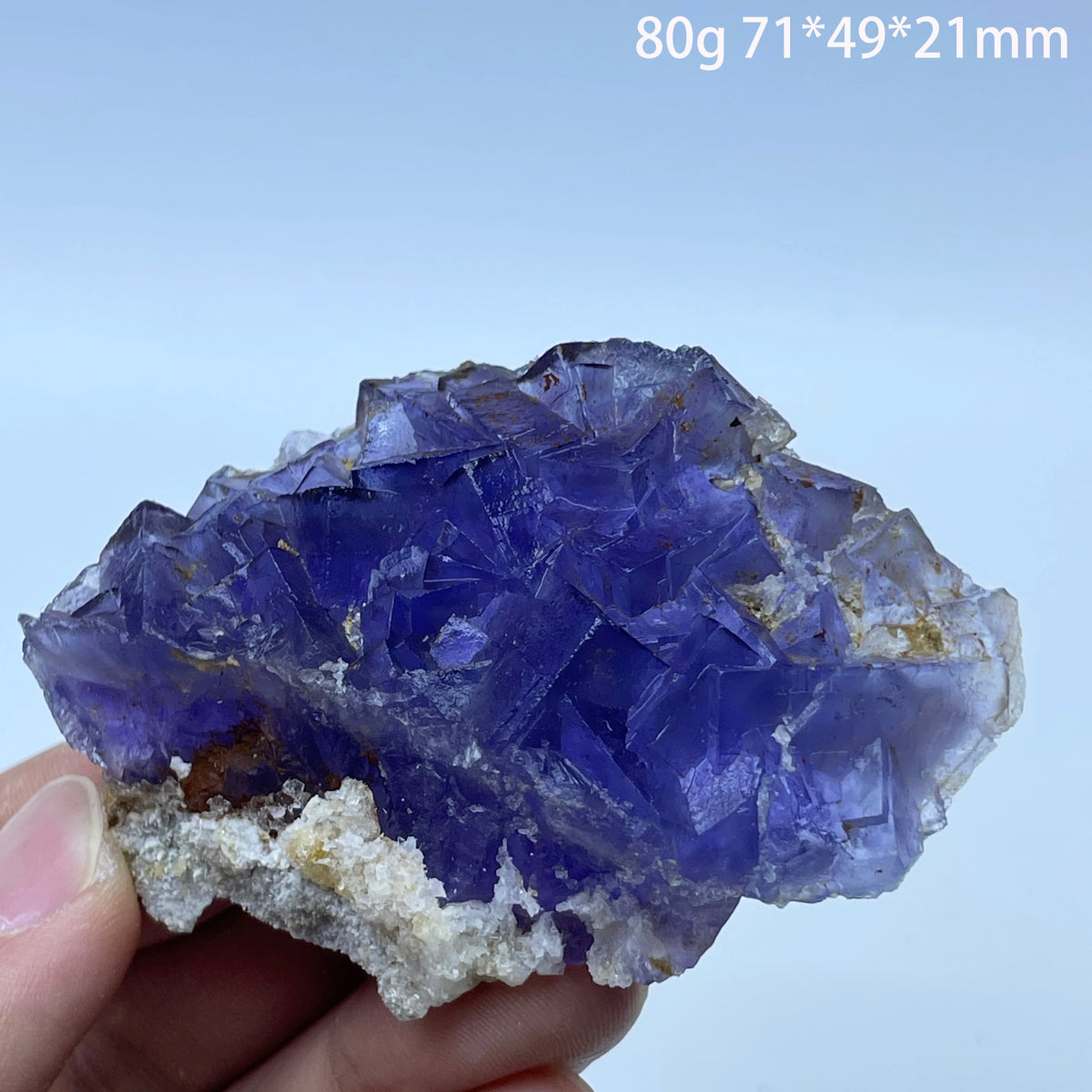 Natural Blue Fluorite Quartz Crystal Ore Mineral Specimen Healing Stone for Home Decoration And Teaching