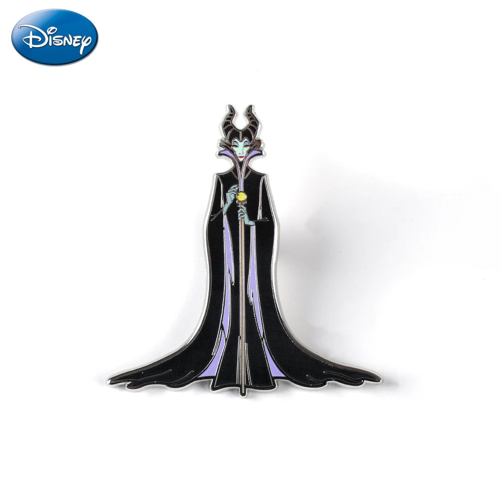 1PC Maleficent Collectible Enamel Pin Disney Officially Licensed Sleeping Beauty Villains Sorceress Maleficent Cartoon Brooches