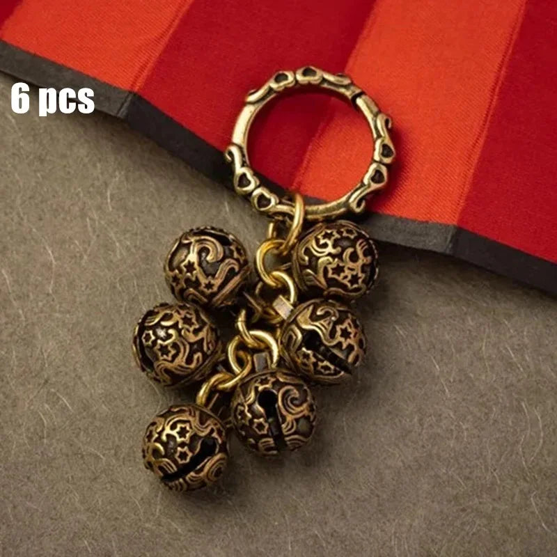 16mm Brass Handicraft Die-Casting Wind Chimes Bell Button Wind Bell Tibetan Bronze Bell Gift Home Souvenir Decoration Pendant