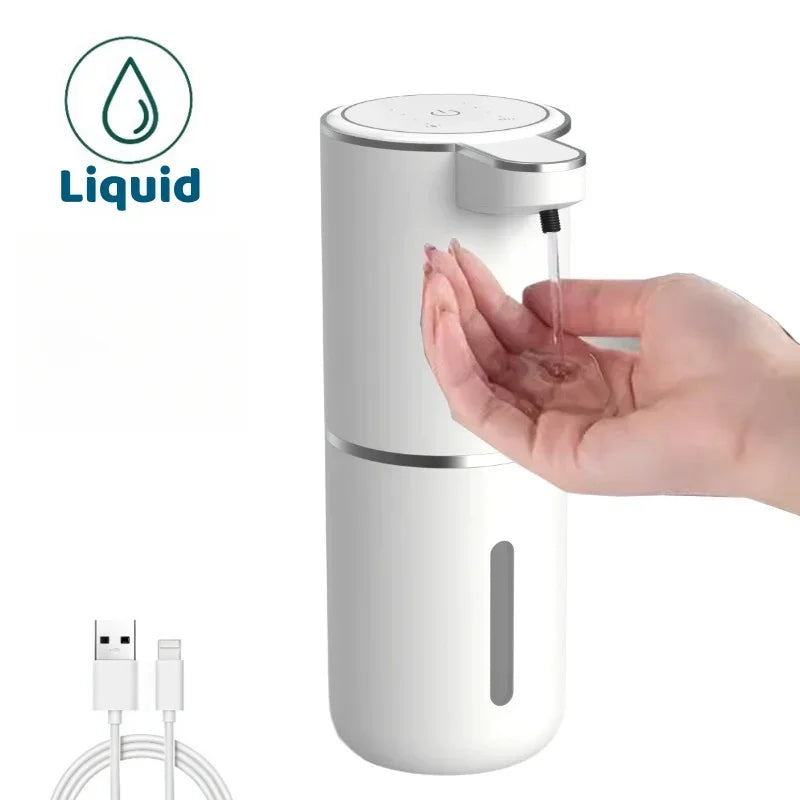 Automatic Liquid/Foma Soap Dispenser, Touchless Electric Dispenser, USB Rechargeable with Infrared Sensor for Bathroom,Kitchen