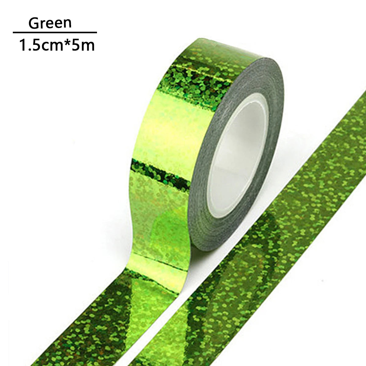 Shiny Laser Masking Washi Tape Decorative Firm Adhesive Tape DIY Scrapbooking Colorful Sticker Label Stationery