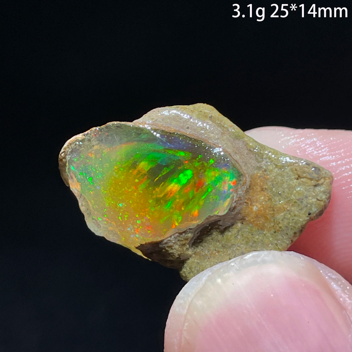 Natural Rare Colorful Ethiopia Opal (Need In Water) Gem Mineral Healing Quartz Crystals Gemstone Shooting Under Lighting