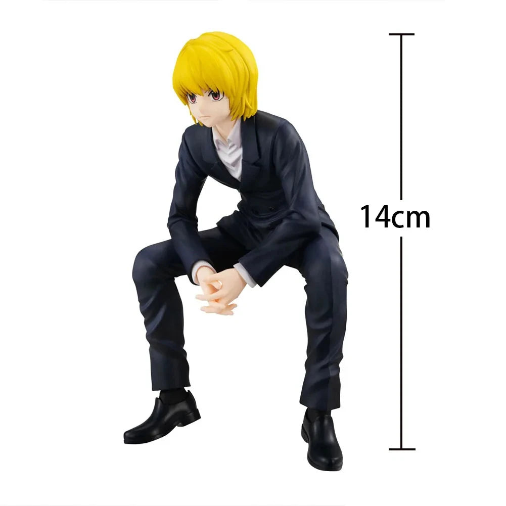 14cm Kurapika Figurine Cute Anime HUNTER X HUNTER PVC Miniatures Ornaments Japanese Manga Model Doll Toy Garage Kits GK Figure