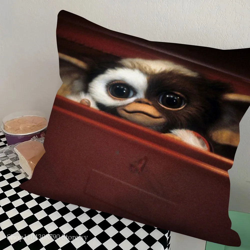 1pc Gremlins Movie Pillow Case Square Bedroom Sofa Leisure Comfort Cushion Car Living Room Home Decoration