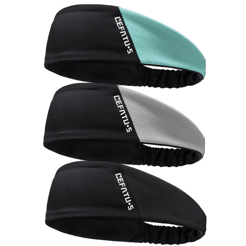 3pcs Color Blocked Sports Headband, Suitable for Both Men and Women, Yoga Headband, High Elasticity Headband, Sweat Absorbing