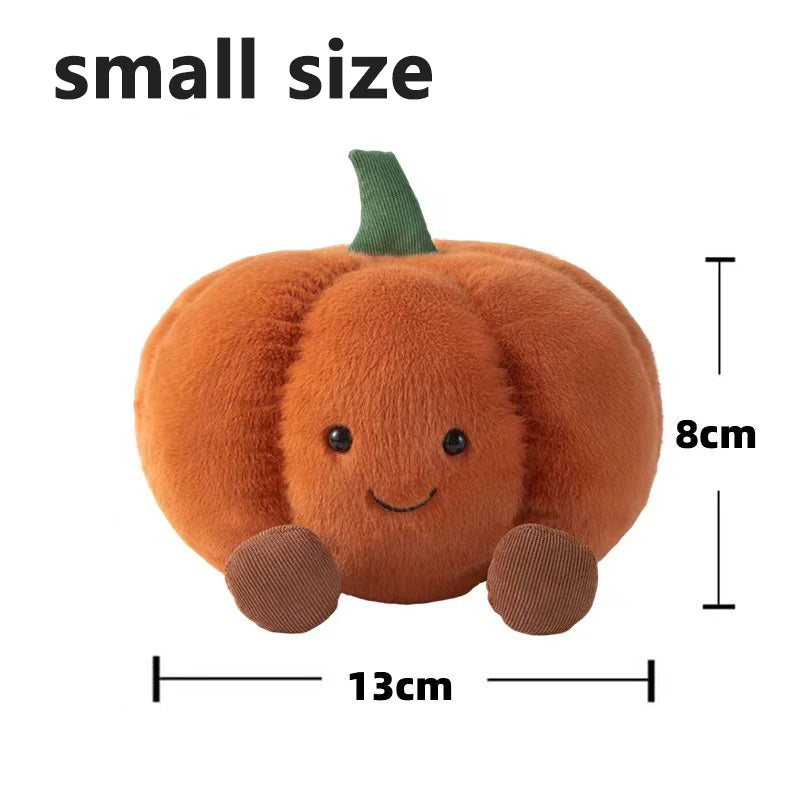 Soft Cartoon Pumpkin Stuffed Doll Cute Plush Toy Halloween Decor Pillow