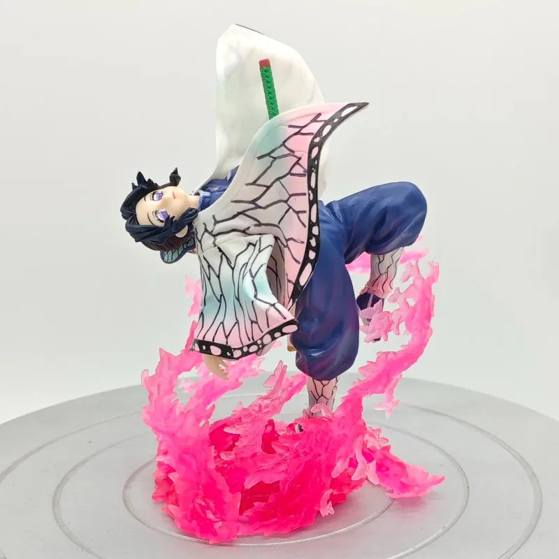 Shinobu Kocho & Nezuko Kamado Demon Slayer Kimetsu No Yaiba Figure PVC Action Statue Fighting Pose Ver Collectible Model Toys