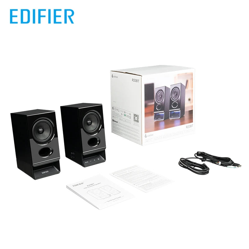 Edifier R20BT USB-Powered Speaker Bluetooth 6.0 Computer Speakers With Light Effects USB-C AUX Inputs