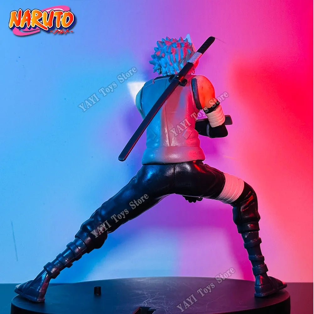 New Naruto Anime Figure 18cm Hatake Kakashi PVC Action Figure Model Doll car Ornaments Collections Toy Gifts