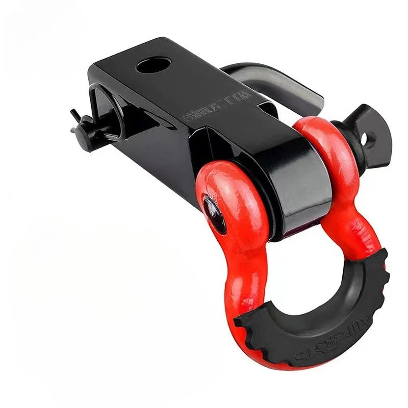 3/4 Carbon Steel Trailer Arm Broken19T Solid Square Mouth Trailer Hook Buckle 4.75T Off-road Trailer Modification Part