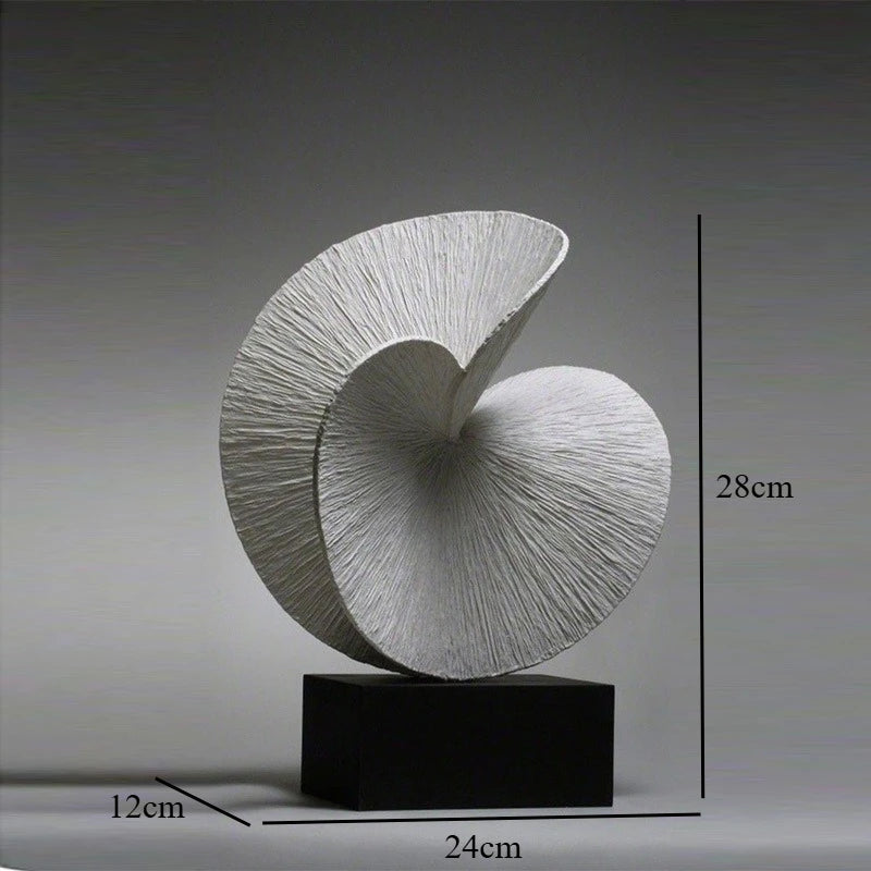 Ginkgo Leaf Resin Ornament Geometric Art Sculpture Desktop Statue Model Home Accessories Decoration Crafts Figurines Miniatures