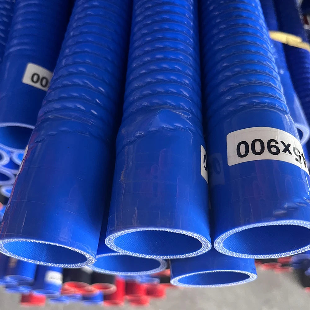 Blue Universal Car Silicone Flexible Hose Air Intake Pipe Radiator Supercharger Intercooler Tube Rubber Joiner And Two Clamps