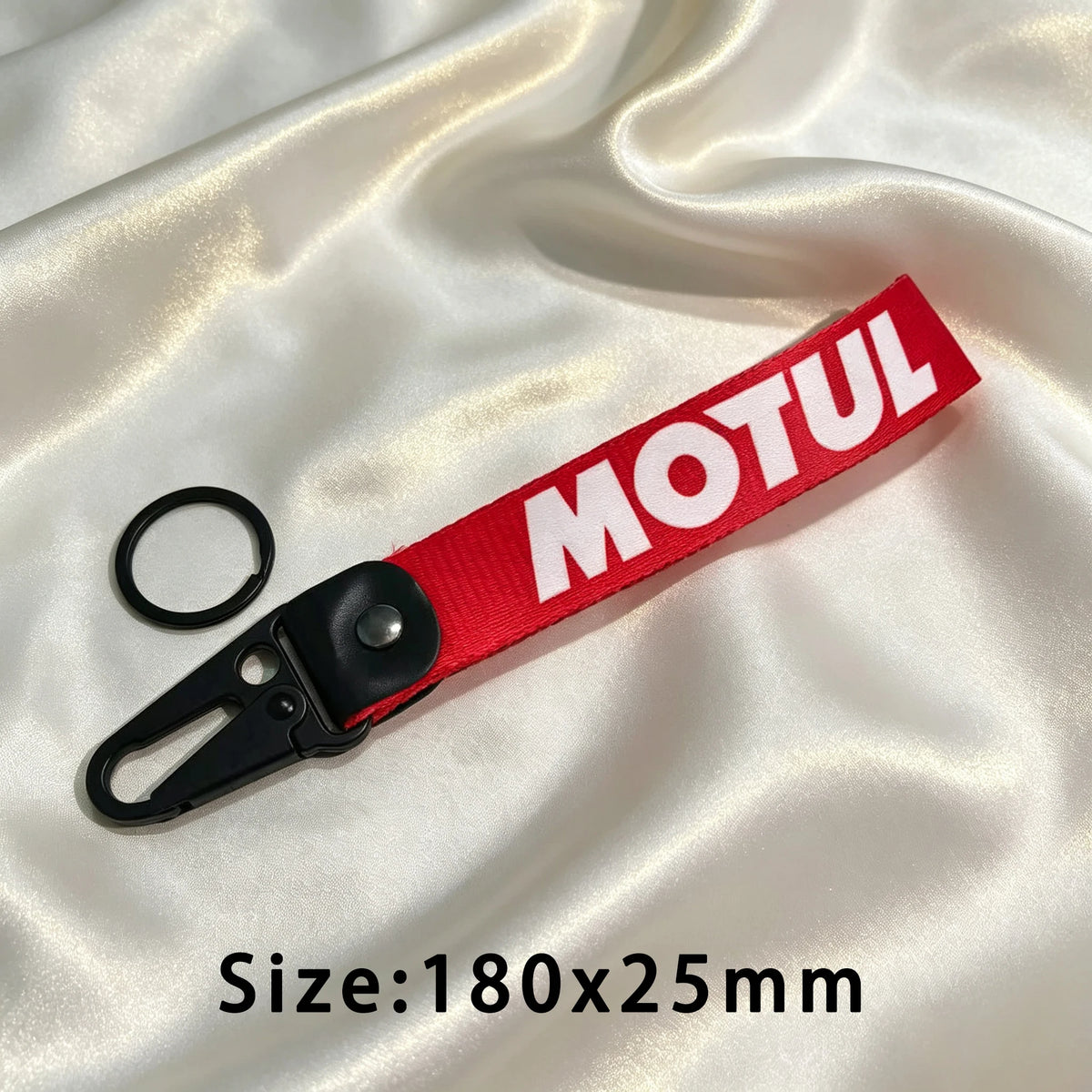 Motul Keychain Forged Metal on Leather Motorcycle Key Chain for Yamaha Suzuki Honda Kawasaki Ktm