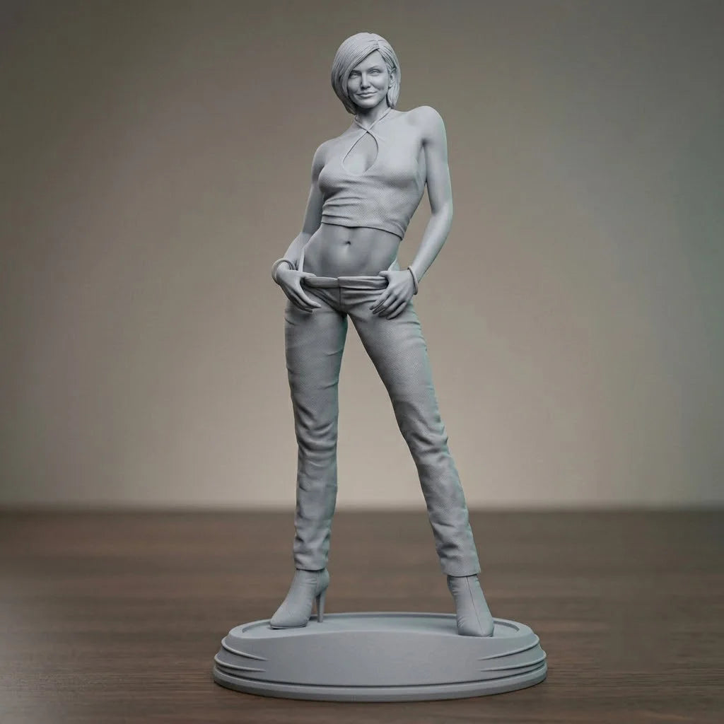 1/24 1/18 1/12 Charlie's Angels Unpainted Unassembled 3D Printing Model Garage Kits (Requires Painting and Assembly)