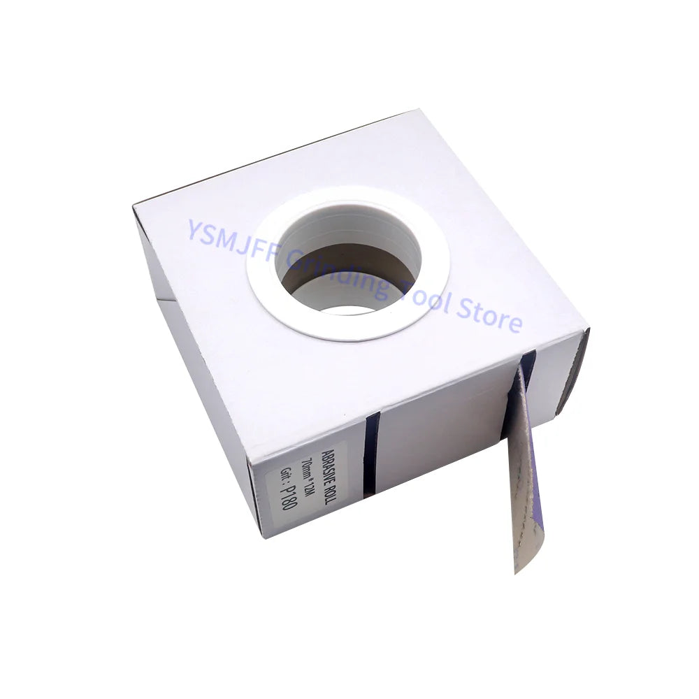 70 MM X 12 M Ceramic Abrasive Sheet Roll, Multi-Hole Pattern Abrasive Roll for Automotive, Coating Removal, Wood and Metal Sandi