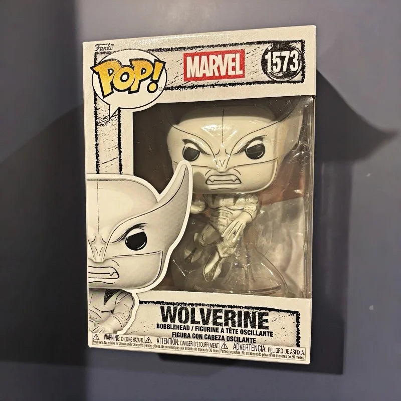 Funko POP Marvel Hand-Drawn Sketch Version Scarlet Witch Iron Man Spider-Man Wolverine Figure Collectible Ornament Toy Gift