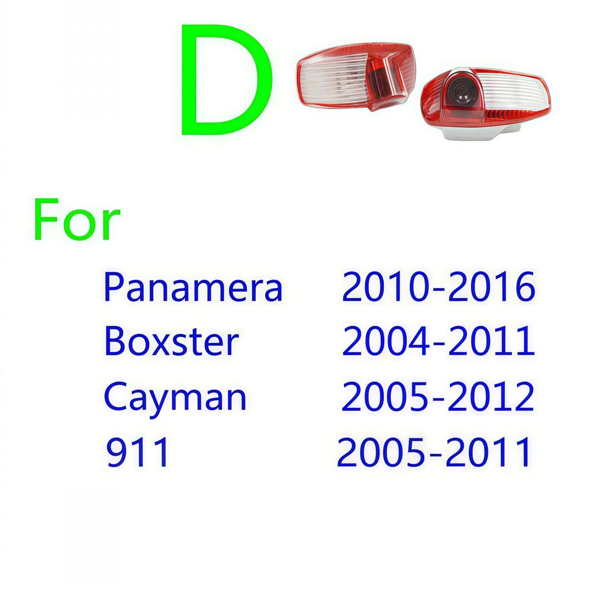 HD 2Pcs For Porsche 911 Macan Cayenne 955 957 958 Panamera 970 971 Boxster Tayan 987 718 GTS Cayman LED Car Door Projector Light