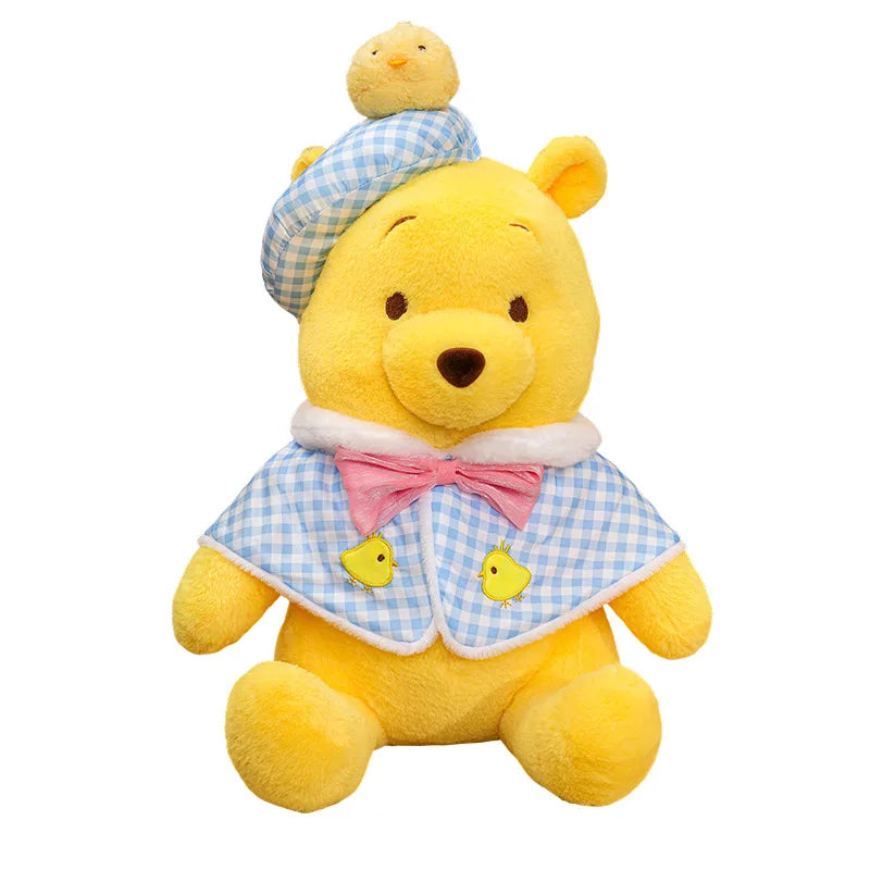 Sitting Winnie The Pooh Plush Doll Cute Pooh Bear Stuffed Toy Soft Fluffy Cartoon Animal Plushie Home Decor Birthday Gift Doll