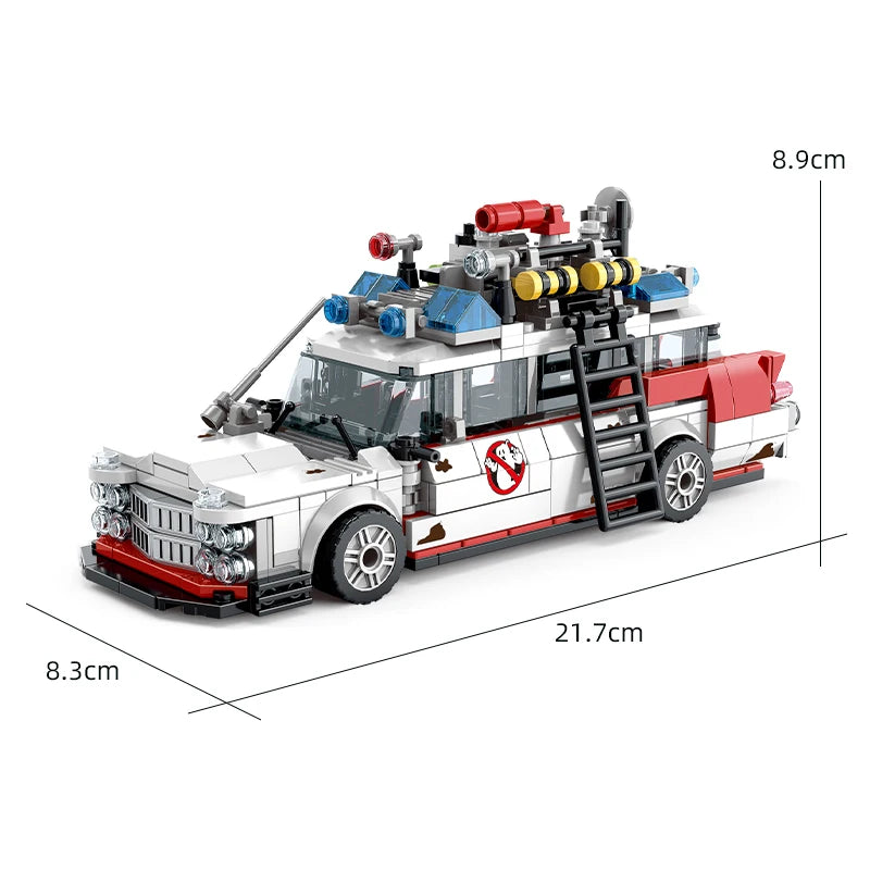 Technical GHOSTBUSTERS ECTO-1 Sets Building Blocks Kit STEM Educational Birthday Gift for Boys Model Assembly Project