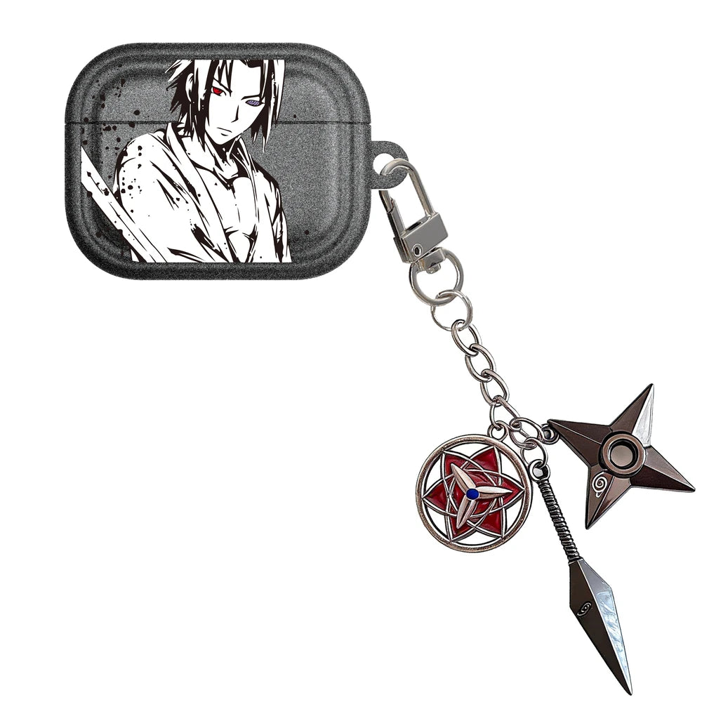 Japan Anime N-NARUTOS Uzumaki Itachi Earphone Case For Airpods 5 4 2 3 1 Pro 3 2 Wireless Bluetooth Headset Protective Cover