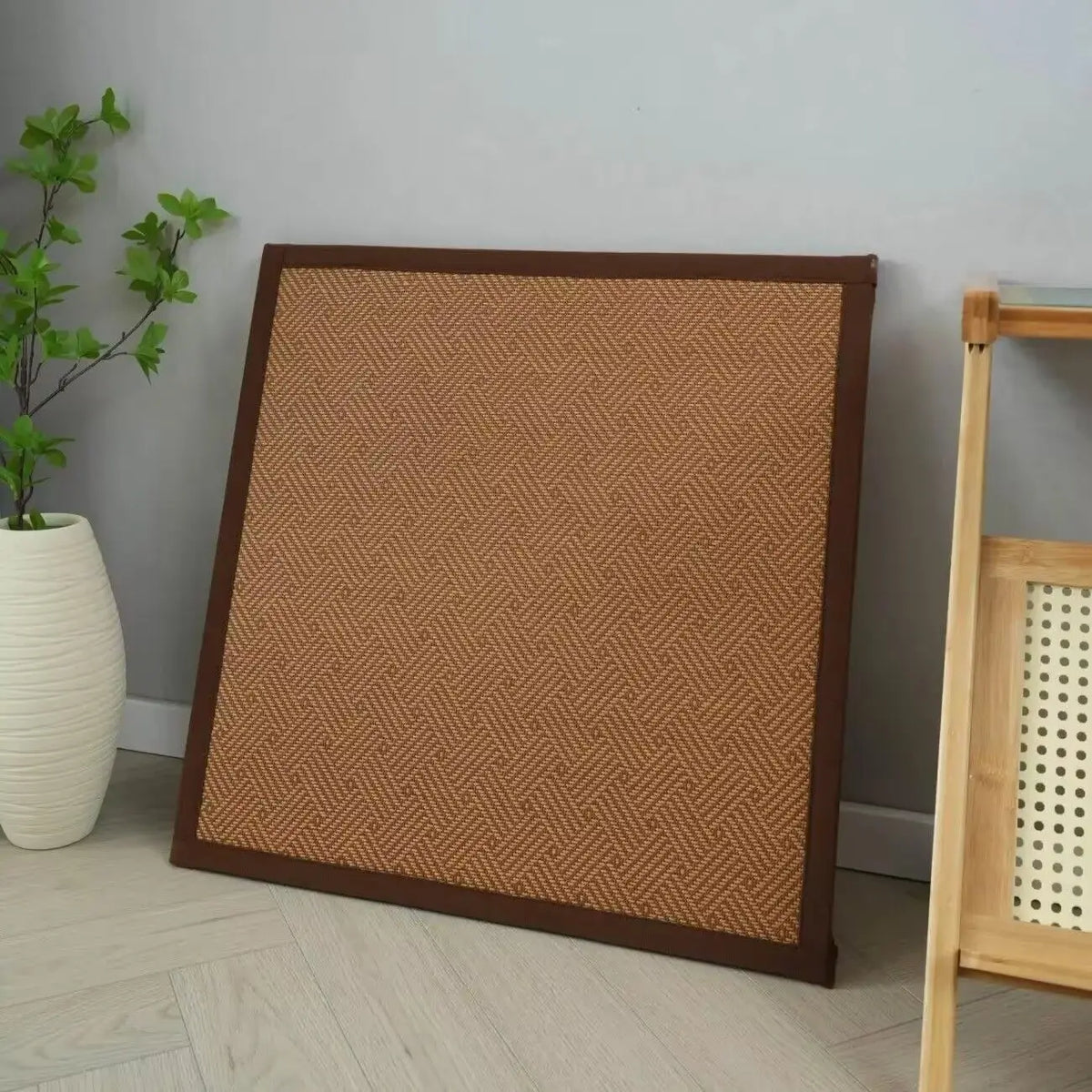 Rattan Summer Cooling Floor Mat Woven Tatami Carpet Bedside Rugs for Bedroom Living Room Bay Window Coffee Table Area Rugs Decor