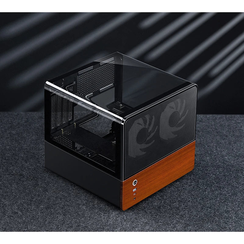 JONSBO V12 MATX Desktop Case Seaview Room Type-c Interface ATX Power Supply Mini Side Transparent Computer Case