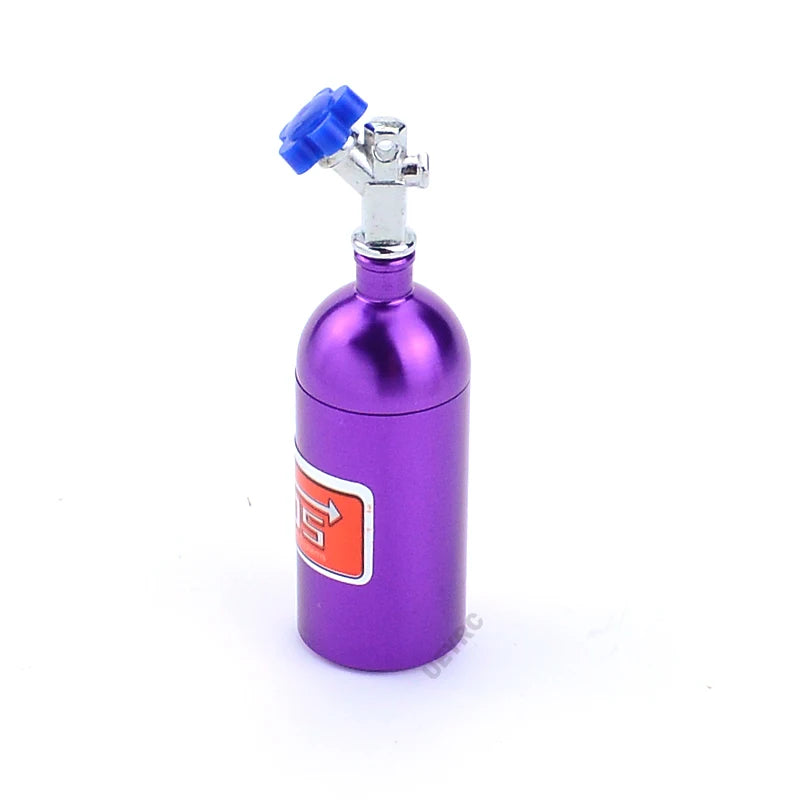 RC Crawler Car Metal Simulation NOS Nitrogen Bottle Model for 1/10 Traxxas TRX4 Defender Axial SCX10 II 90046 RC4WD Yikong 40082