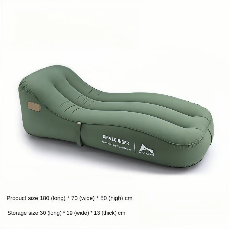 One Click Automatic Inflatable Lounge Chair, Lightweight Inflatable Sofa for Travel - USB Rechargeable, Outdoor Camping Sofa Bed